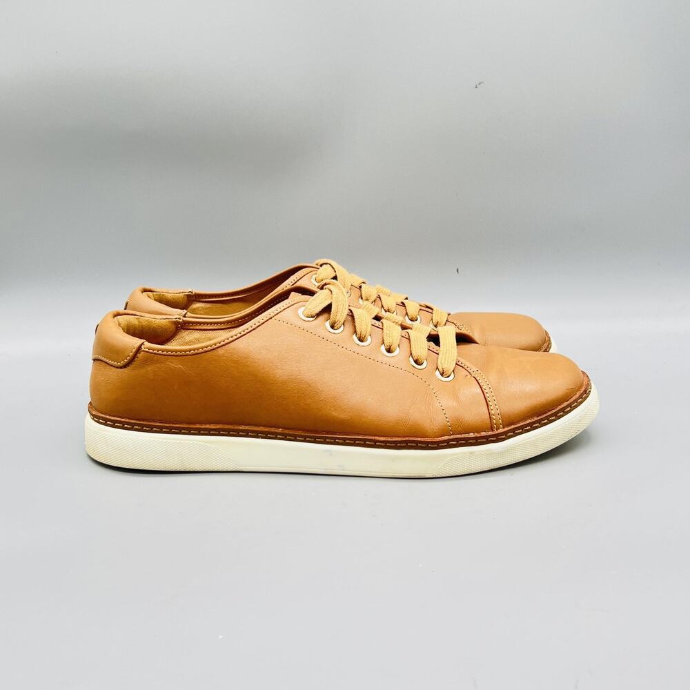 Vionic Shoes Womens 9 Brown Leather Leah Lace Up Walking Sneakers Comfort Casual